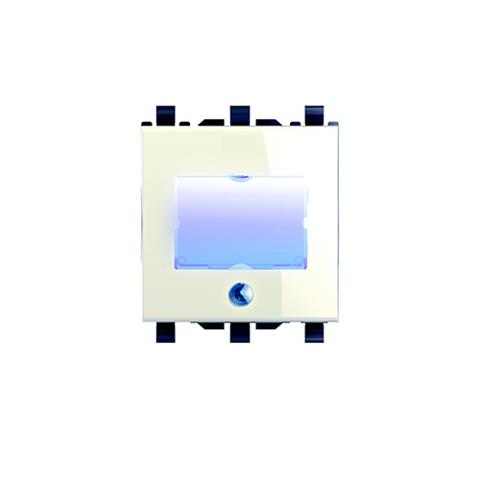 לחצן פעמון+שם מואר לד כחול 2 מודול 12V