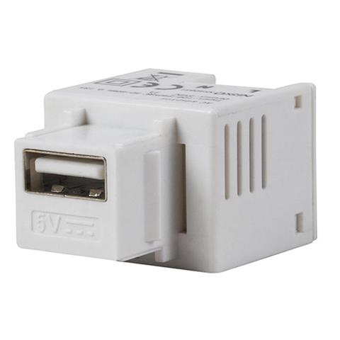 אביזר קיסטון- מטען USB אוניברסלי לבן 5V 1A