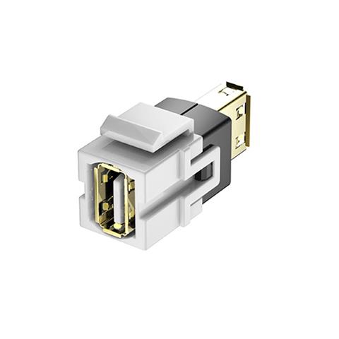 אביזר קיסטון- מחבר USB נקבה לנקבה